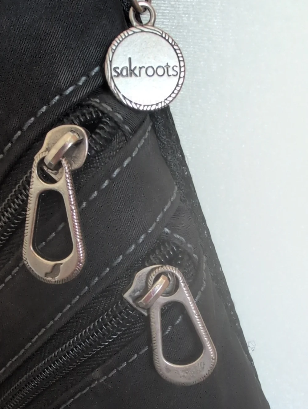 Sakroots Black Sling Crossbody Bag - Minimalist Everyday Carry